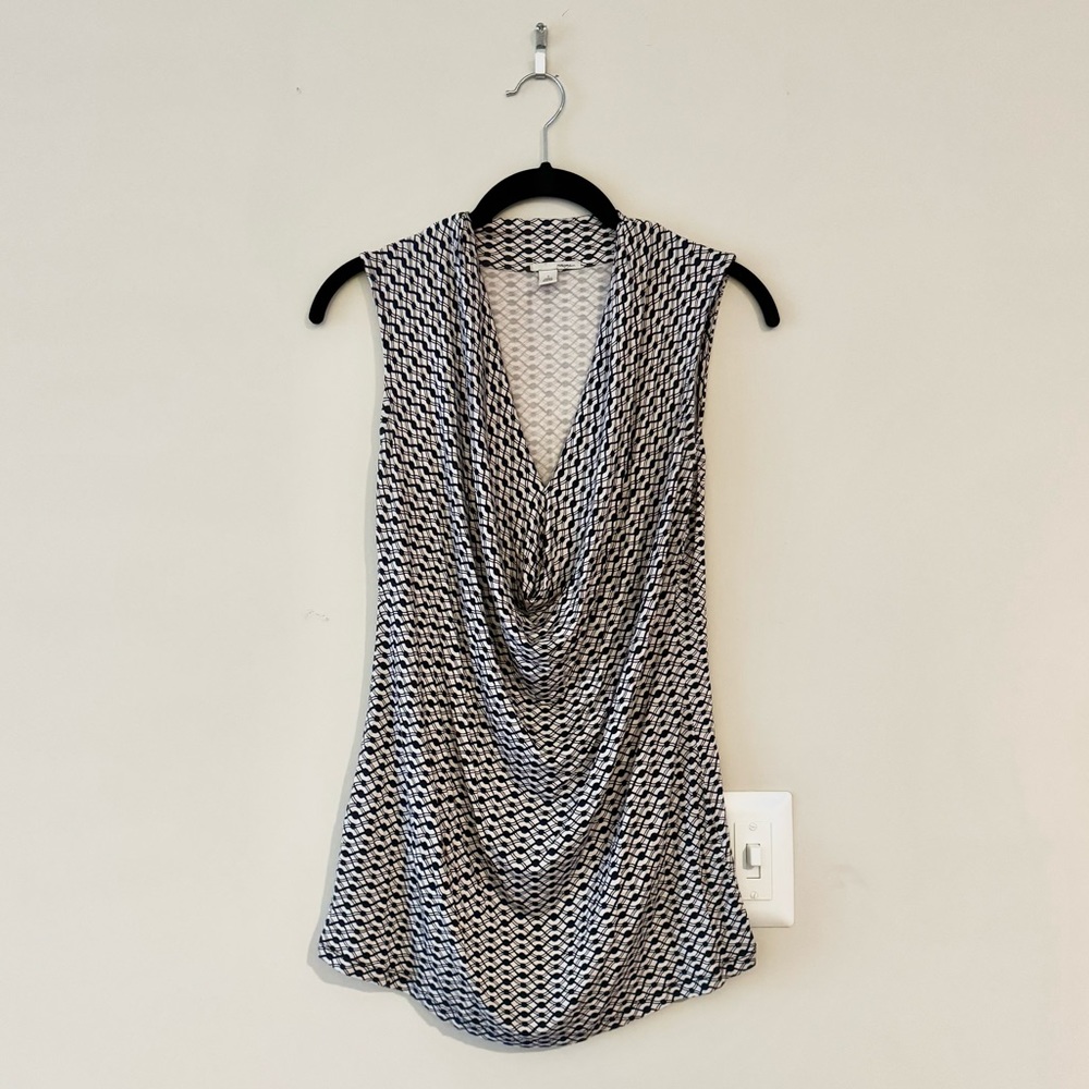 Halogen Cowl Neck Sleeveless Blouse